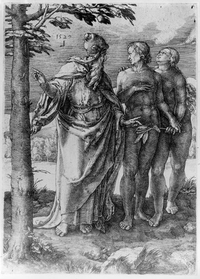 Het eerste verbod, 1529 door Lucas van Leyden